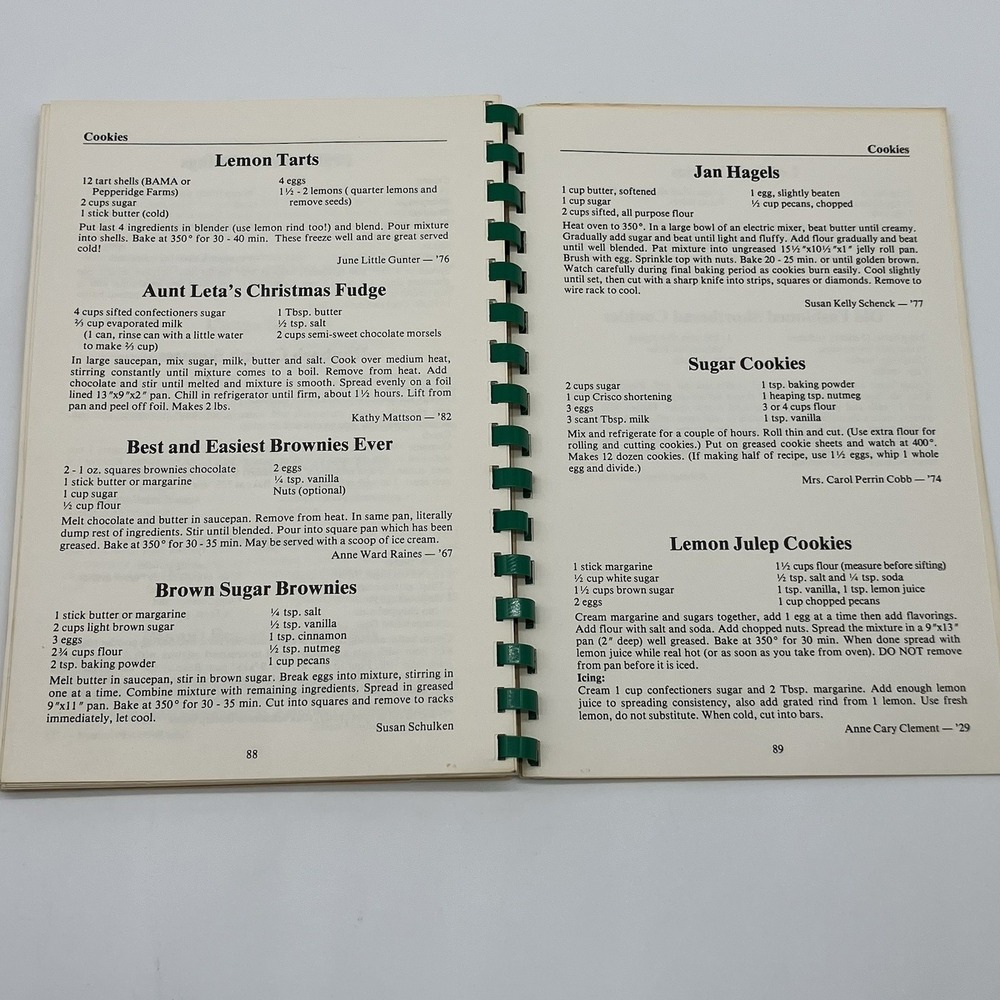 Vtg Hasty Elementary School PTA Cookbook Southern N.C. Recipes Spiral Bound - Picture 7 of 15